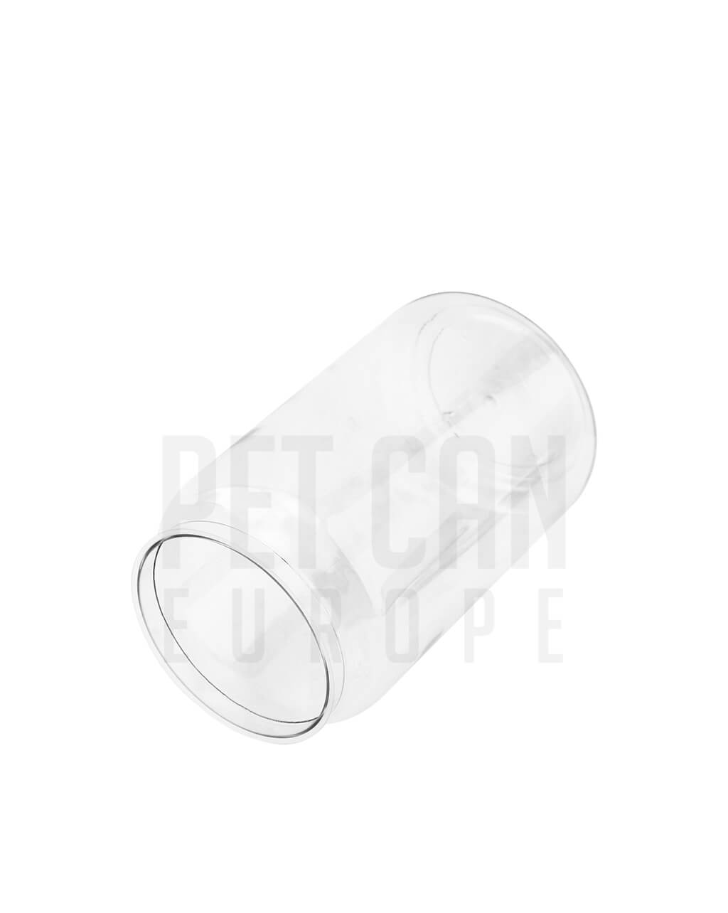 Transparent 250 ml PET can, side view