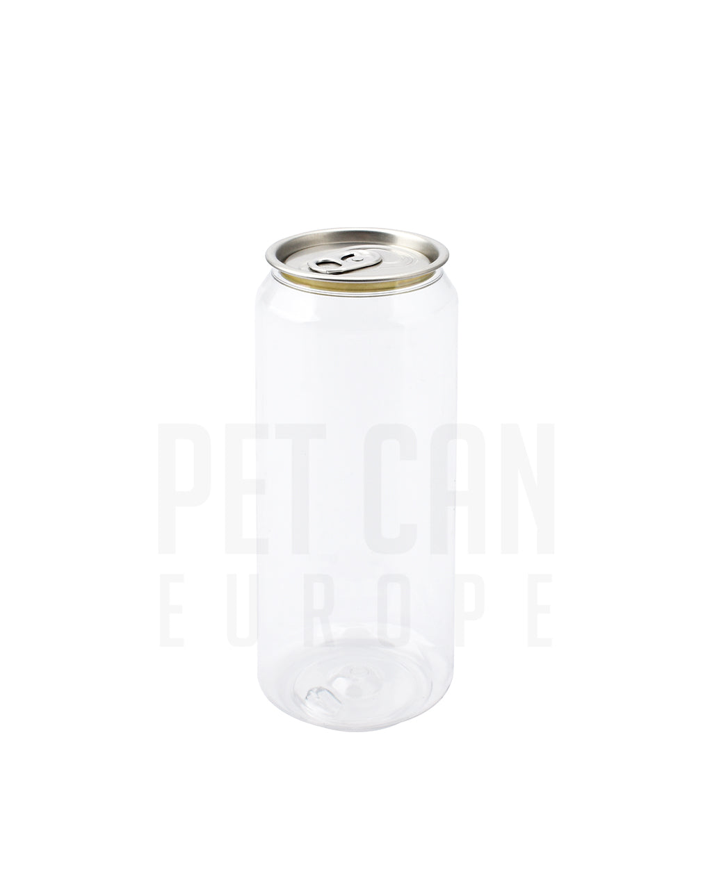 Transparent 500 ml sleek PET can, tall profile