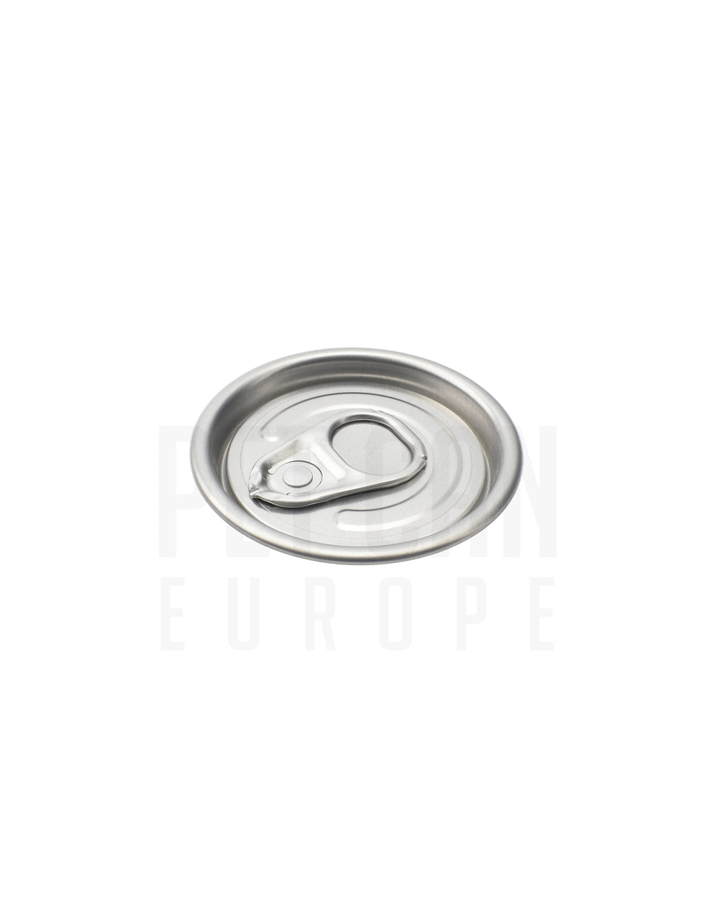 55 mm aluminium full open lid with pull ring, top view