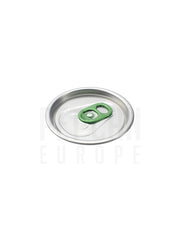 55 mm green aluminium ring-pull lid for PET cans