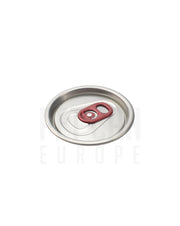 55 mm red aluminium ring-pull lid for PET cans