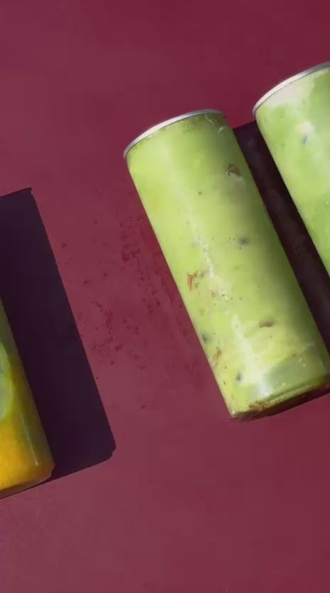 Habibis Coffee Club drinks in transparent PET cans